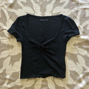 American Rag Black Short Sleeve Top